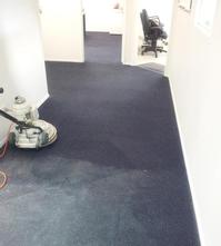 Commercial Carpet Cleaning - Halfway through a Commercial Office Carpet cleaning job in Yeronga, Brisbane
