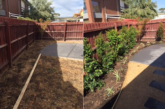 Backyard Makeover in Keilor - before & after