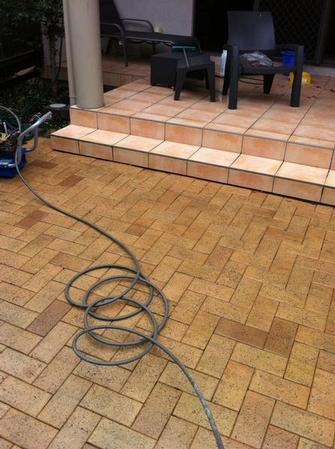 Power Clean - Tiles can get pretty dirty over time.&nbsp; You could always spray them with Gone in 60 seconds are some other bleach spray.&nbsp; The only problem with that is it can also kill your plants and take quite along time to work.&nbsp; This tile clean took one hour - much better !!