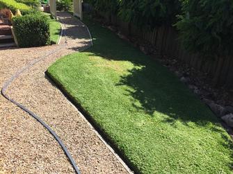 A neat lawn edge really defines a lawn.