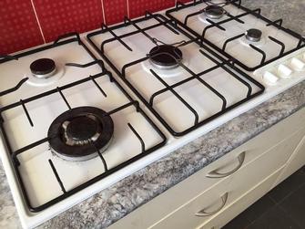 Stove top clean after - Much better for cooking on after a good clean!