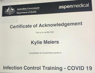 GOVERNMENT INFECTION CONTROL CERTIFIED (COVID-19) MARCH 2020