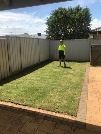 Lawn installation - after - The client was very happy with the result.