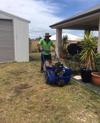 Aerating lawns