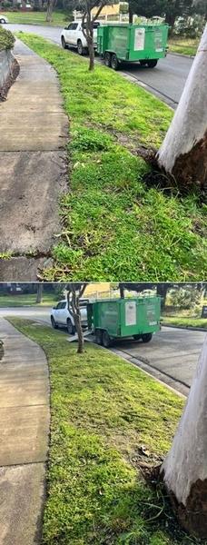Lawn Mowing in Wheelers Hill - before & after