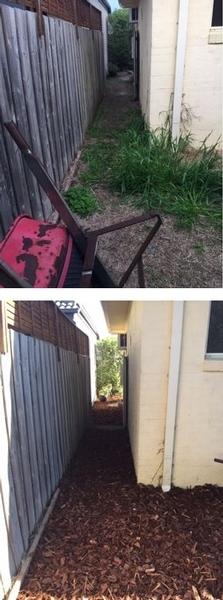 Garden makeover for house sale in Bonbeach - before & after - The customer was very happy with the end result and even got their desired price for the sale.&nbsp;