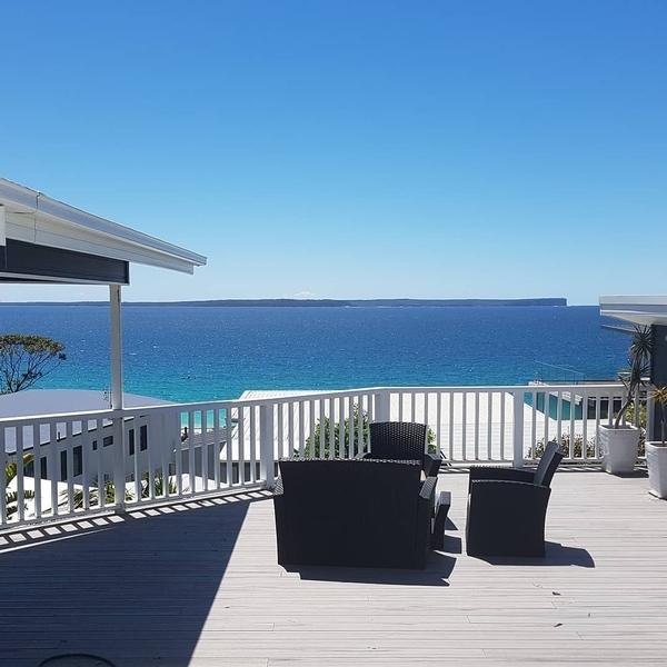 House Wash and Window Clean, with a beautiful view.