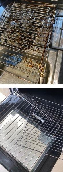 Oven Clean - before & after - What a good end result!