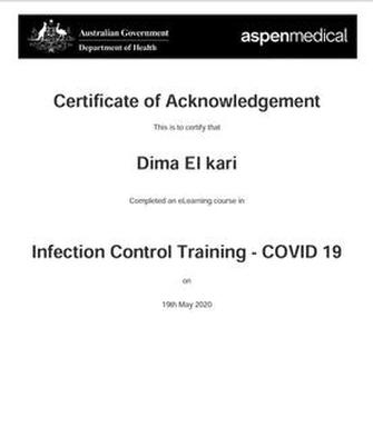 GOVERNMENT INFECTION CONTROL CERTIFIED (COVID-19) MAY 2020