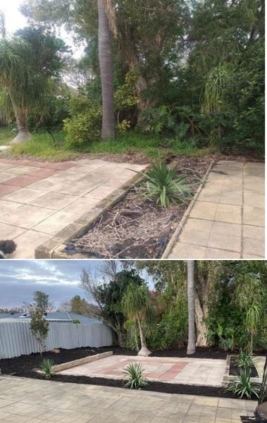 Garden Makeover - before & after
