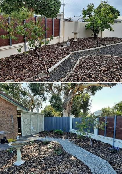 Garden Makeover - before & after - Planting some new plants to add more colour.