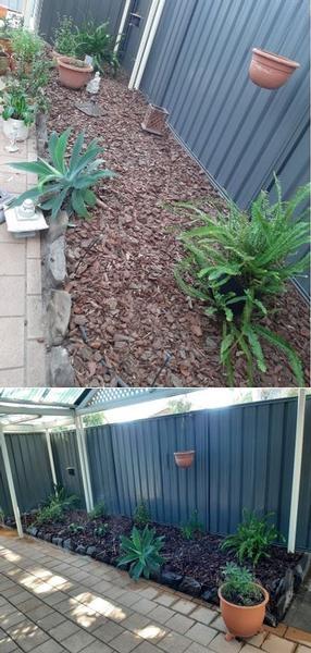 Garden Makeover - before & after