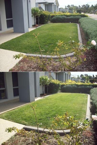 Lawn mowing in Armadale - before & after - One of my&nbsp;regular customers!
