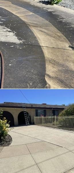High Pressure Cleaning - before and after