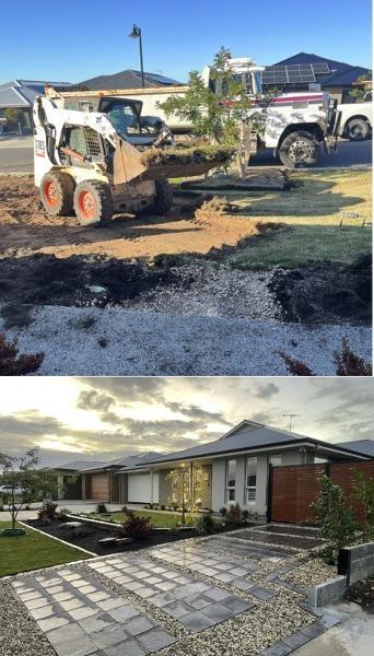 Landscaping - before & after