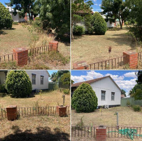 Yard clean up in Benalla- before & after