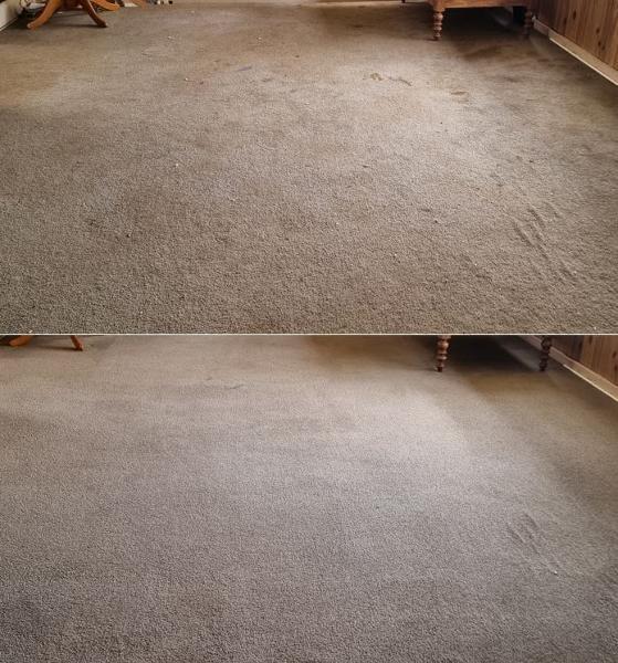 Carpet Stair Cleaning - before & after