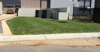 PIARA WATERS NEW LAWN INSTALATION - After a couple of mows she looks a pearler.