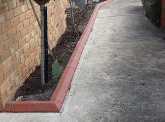 Vip completed terracotta paved edge